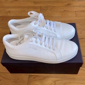 Prada lightly worn white sneakers